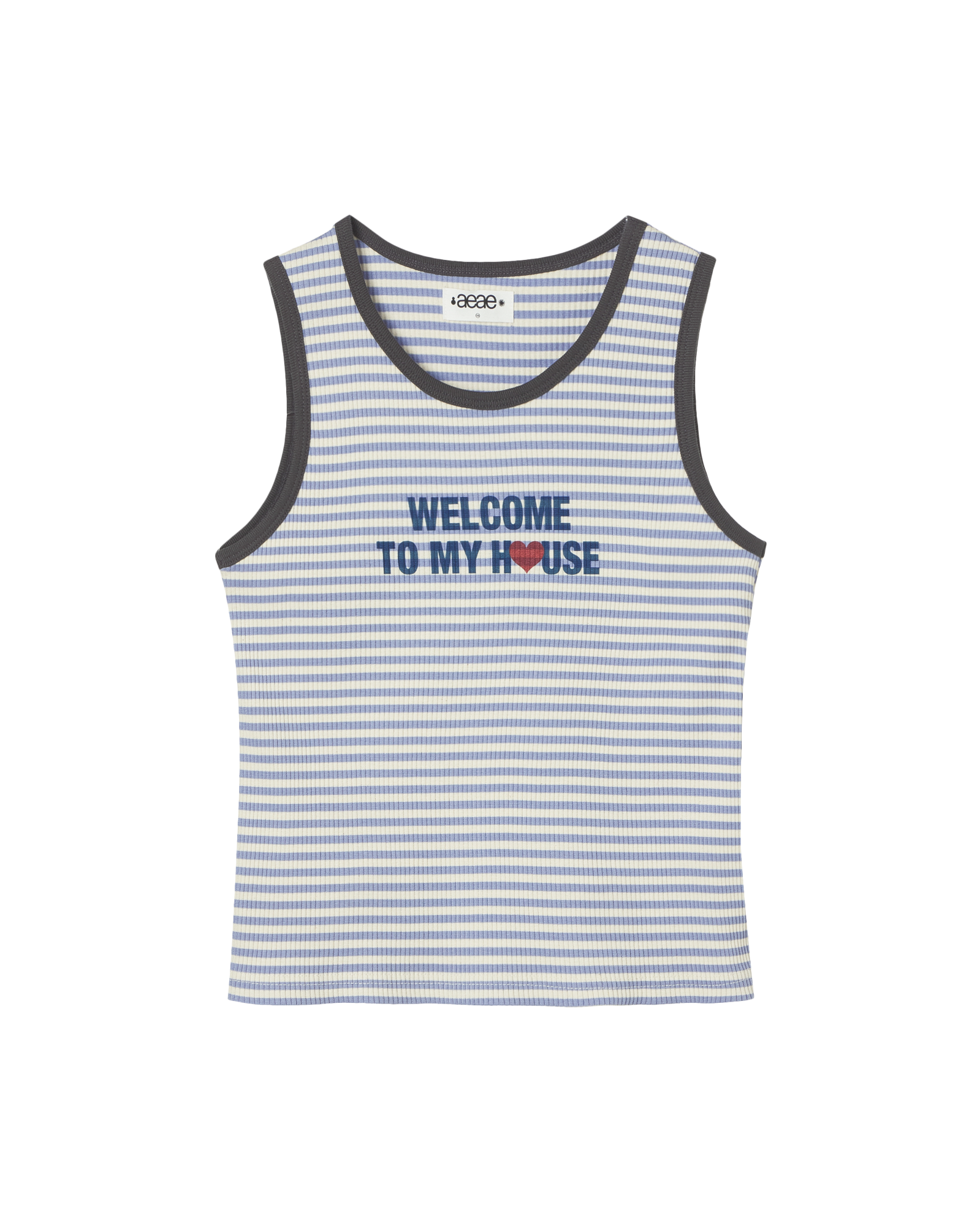 WELCOME TO MY HOUSE SLEEVELESS SKYBLUE