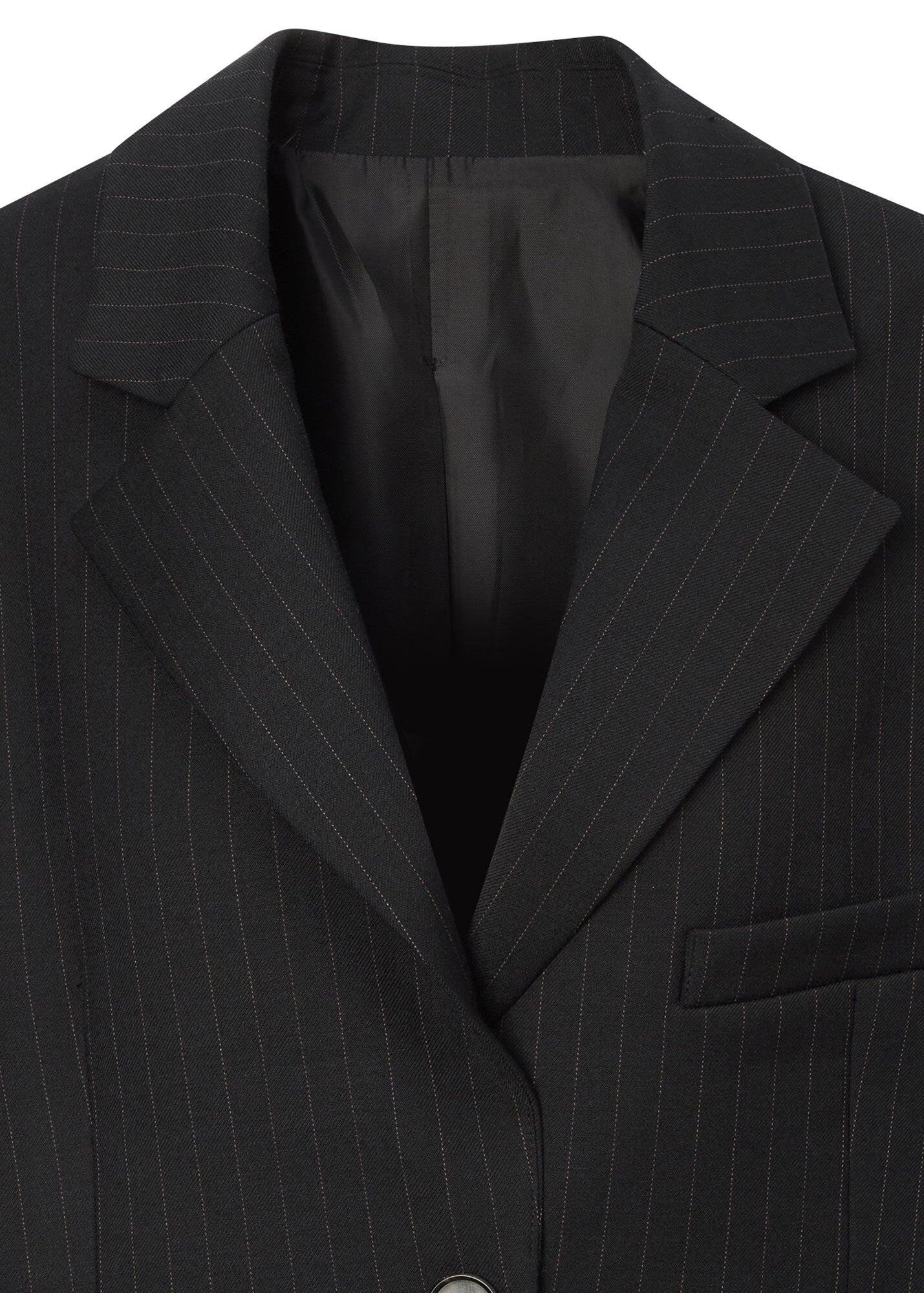 PINSTRIPED OVERSIZED BLAZER / 2 Color