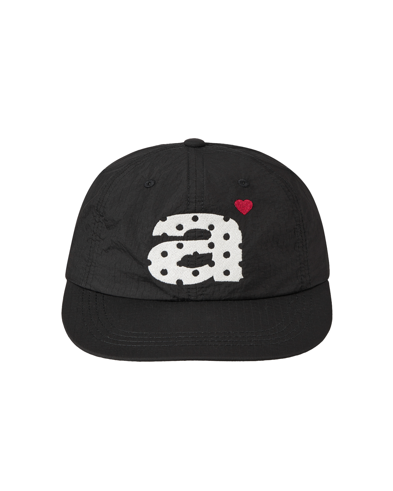 DOT SMALL LETTER NYLON CAP BLACK