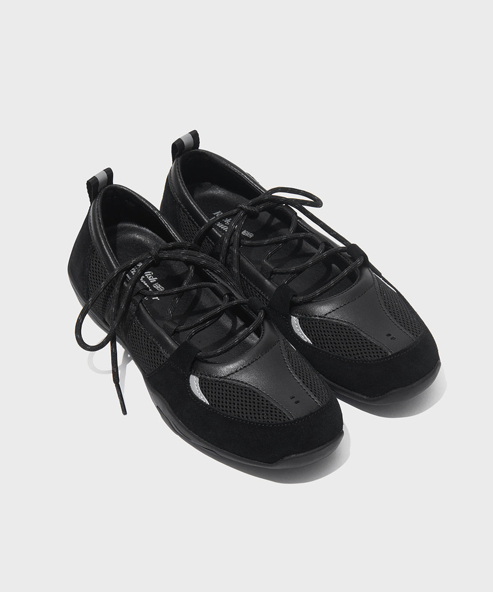 NICOLE WEAVING LACEUP SNEAKERS / 4 Color