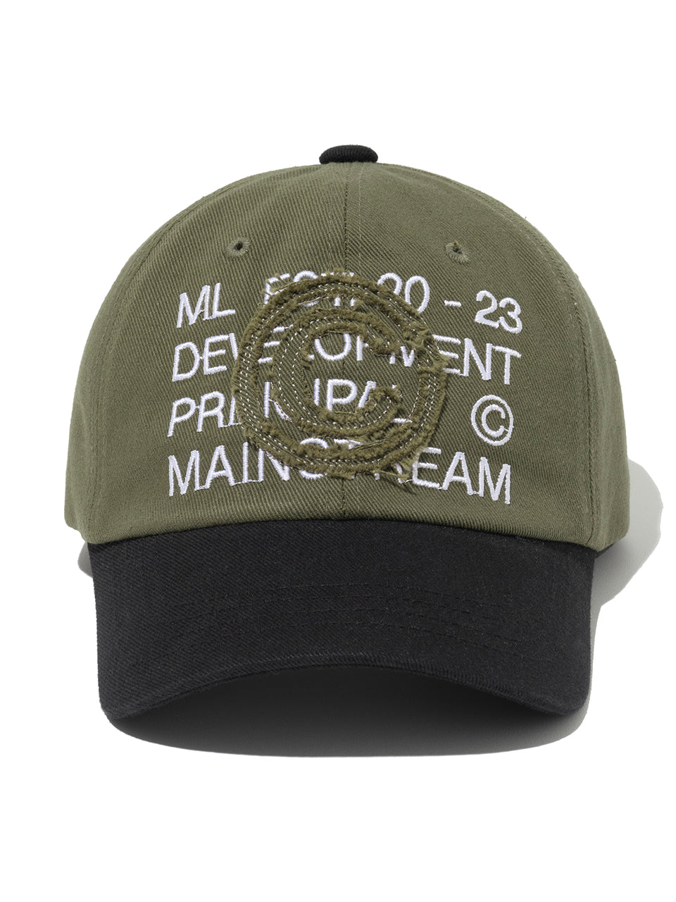 Core Half Ball Cap Khaki Black