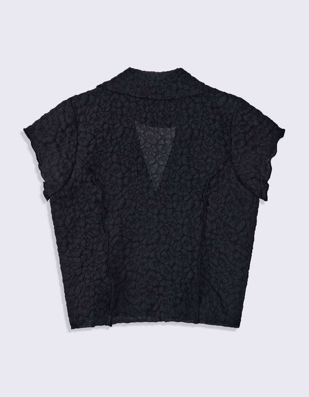 FLOWER CROPPED SHIRT / 2 Color