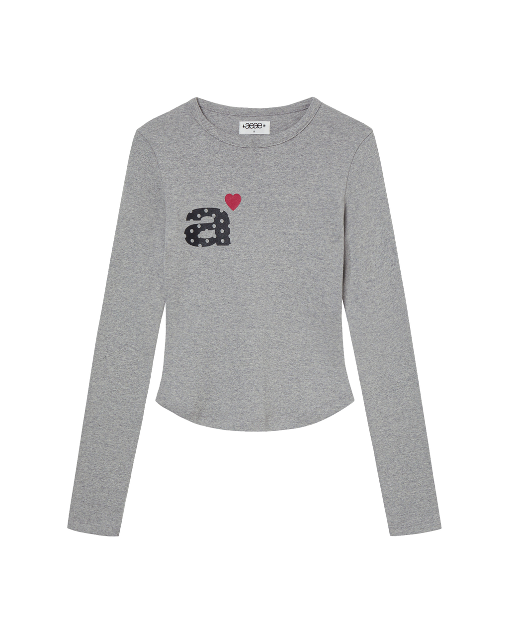 DOT SMALL LETTER L/S MELANGE GREY