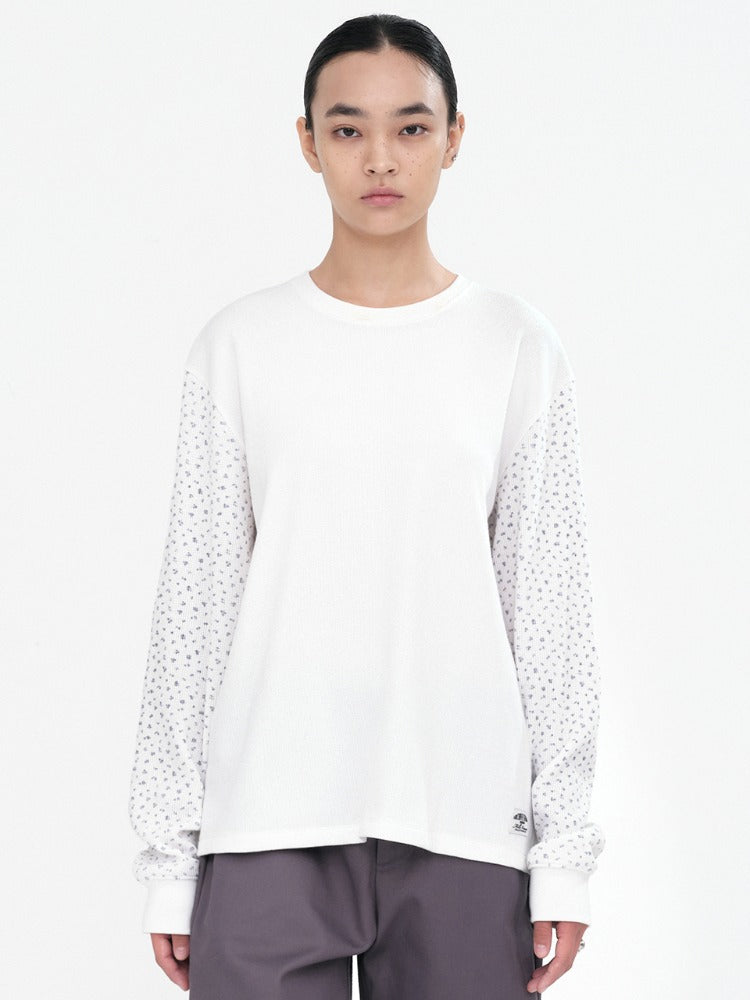 Floral Loose T-Shirts Ivory