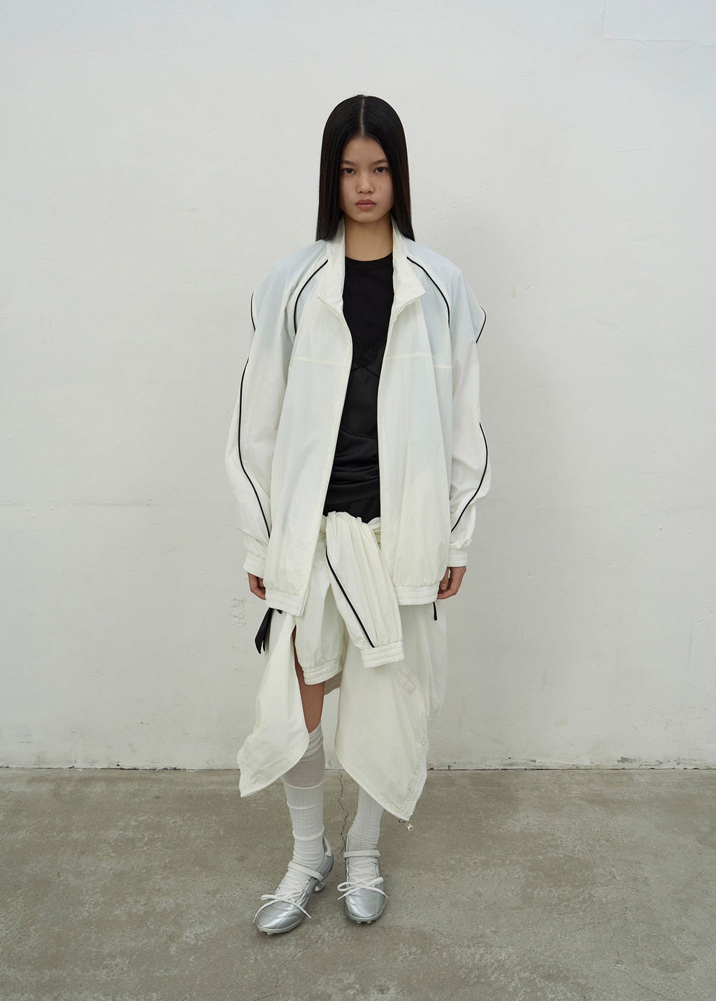 OVERSIZED TRACK JACKET (WHITE)