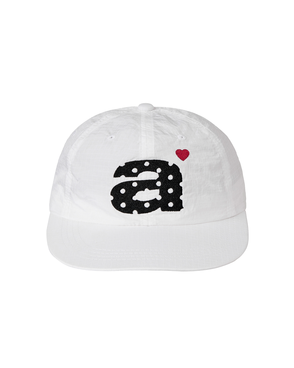 DOT SMALL LETTER NYLON CAP WHITE