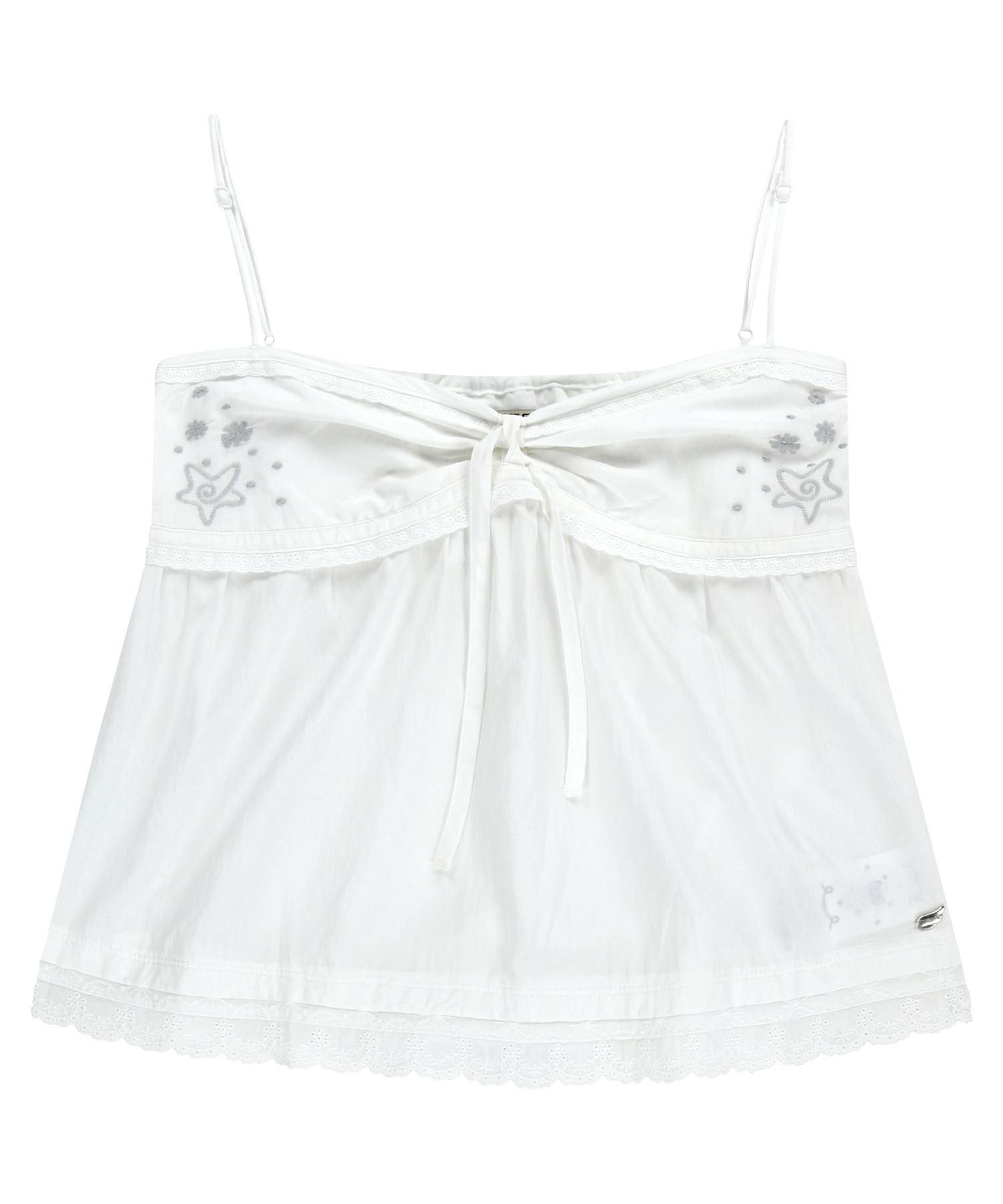 SOLAR STITCH SLEEVELESS WHITE