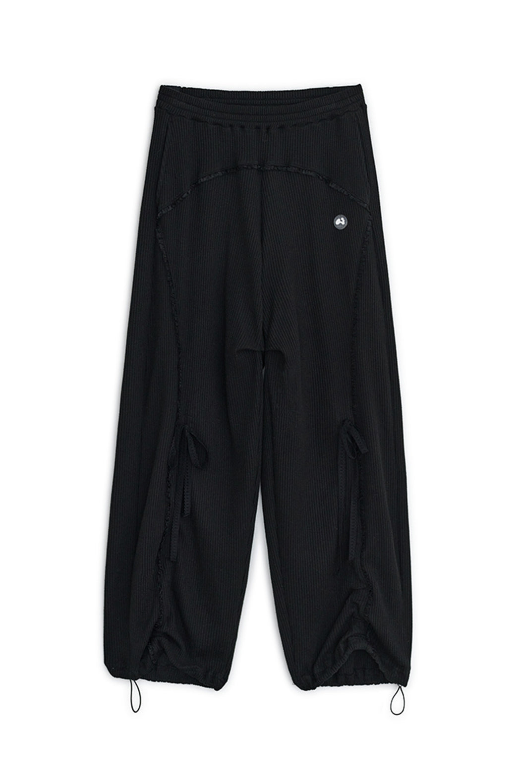 Lace jogger pants (Black)