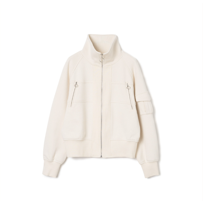 JERSEY SHORT BOMBER JACKET / 2 COLOR