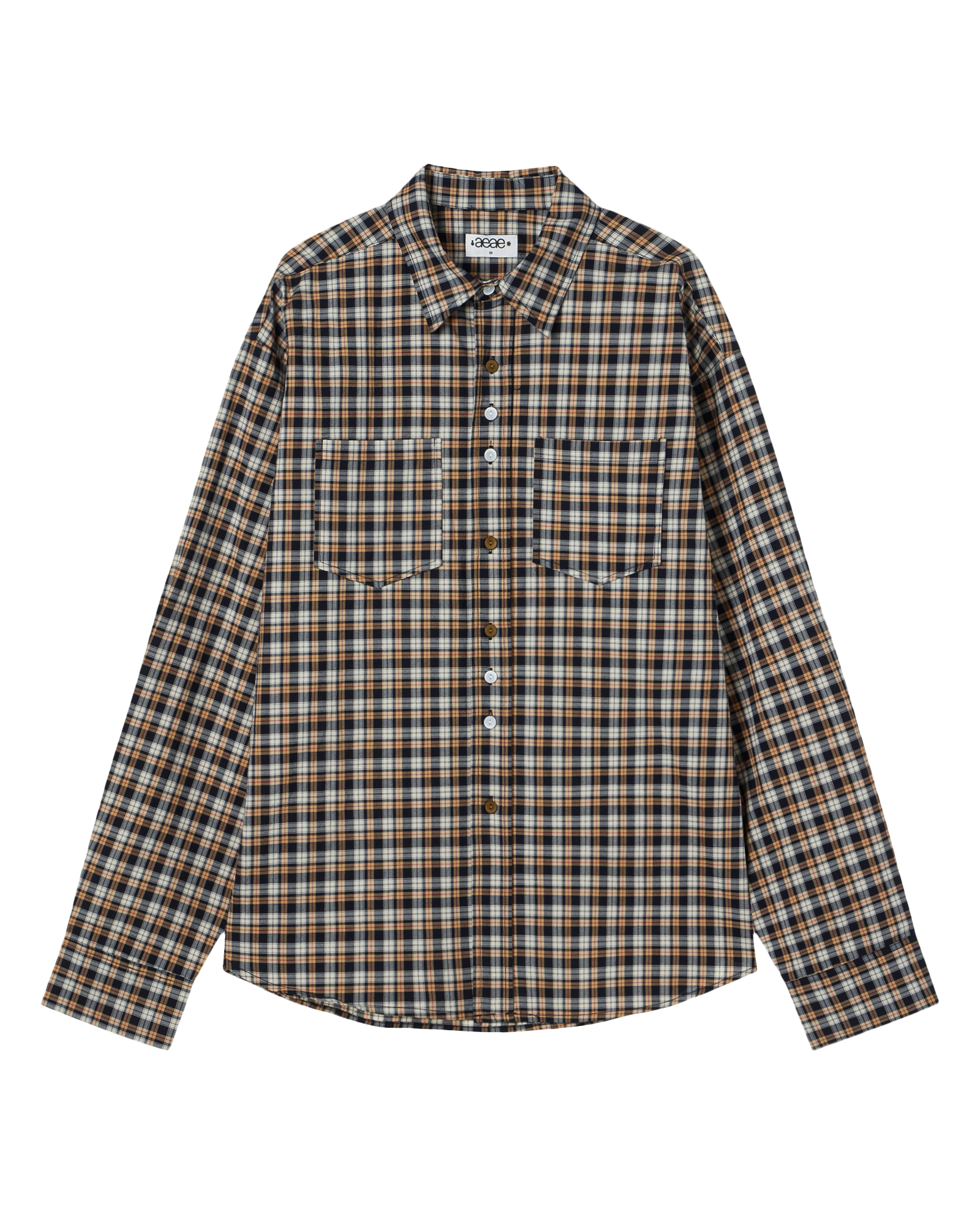 BUTTON CHECK SHIRTS NAVY