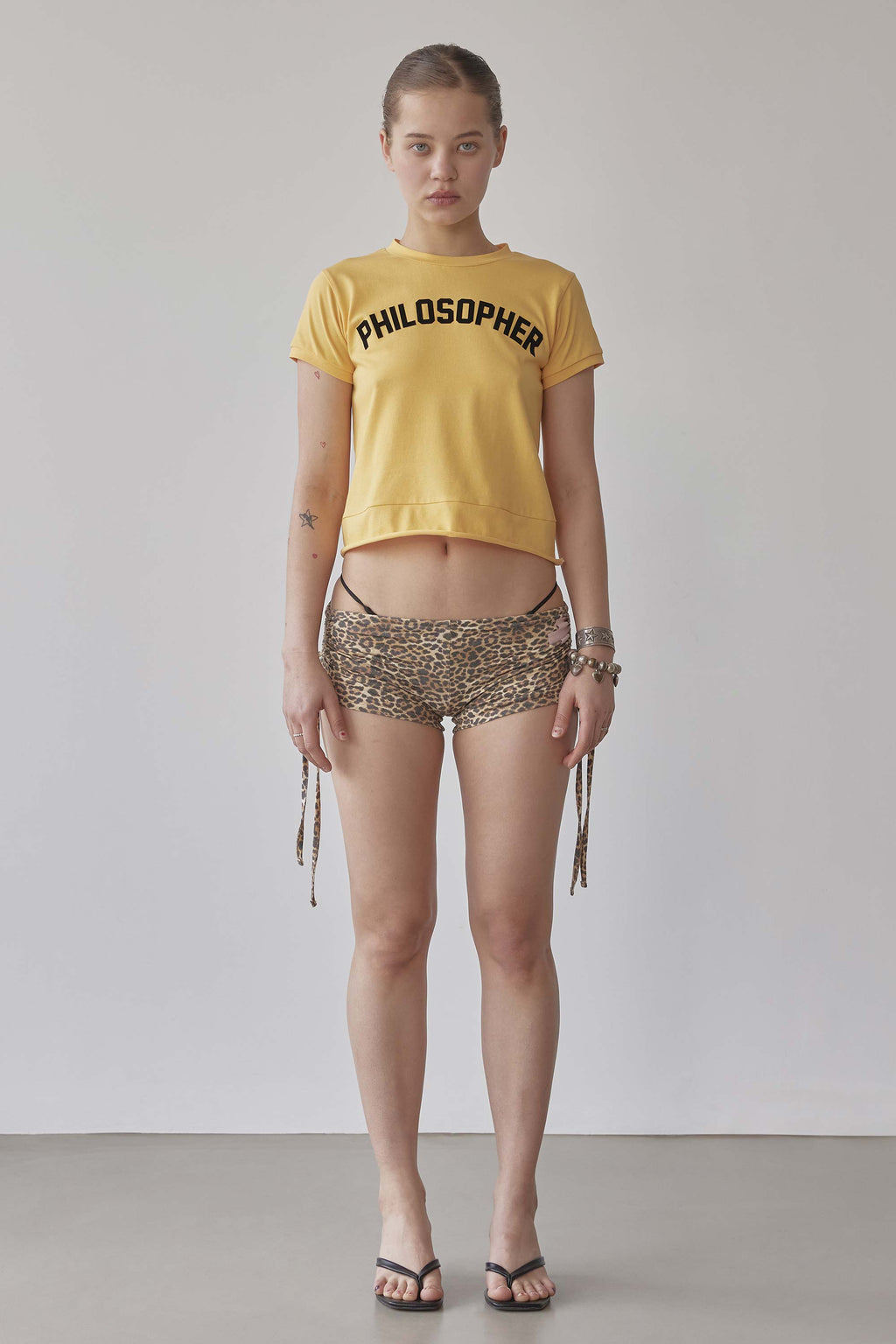 Philosopher Baby Tee Yellow