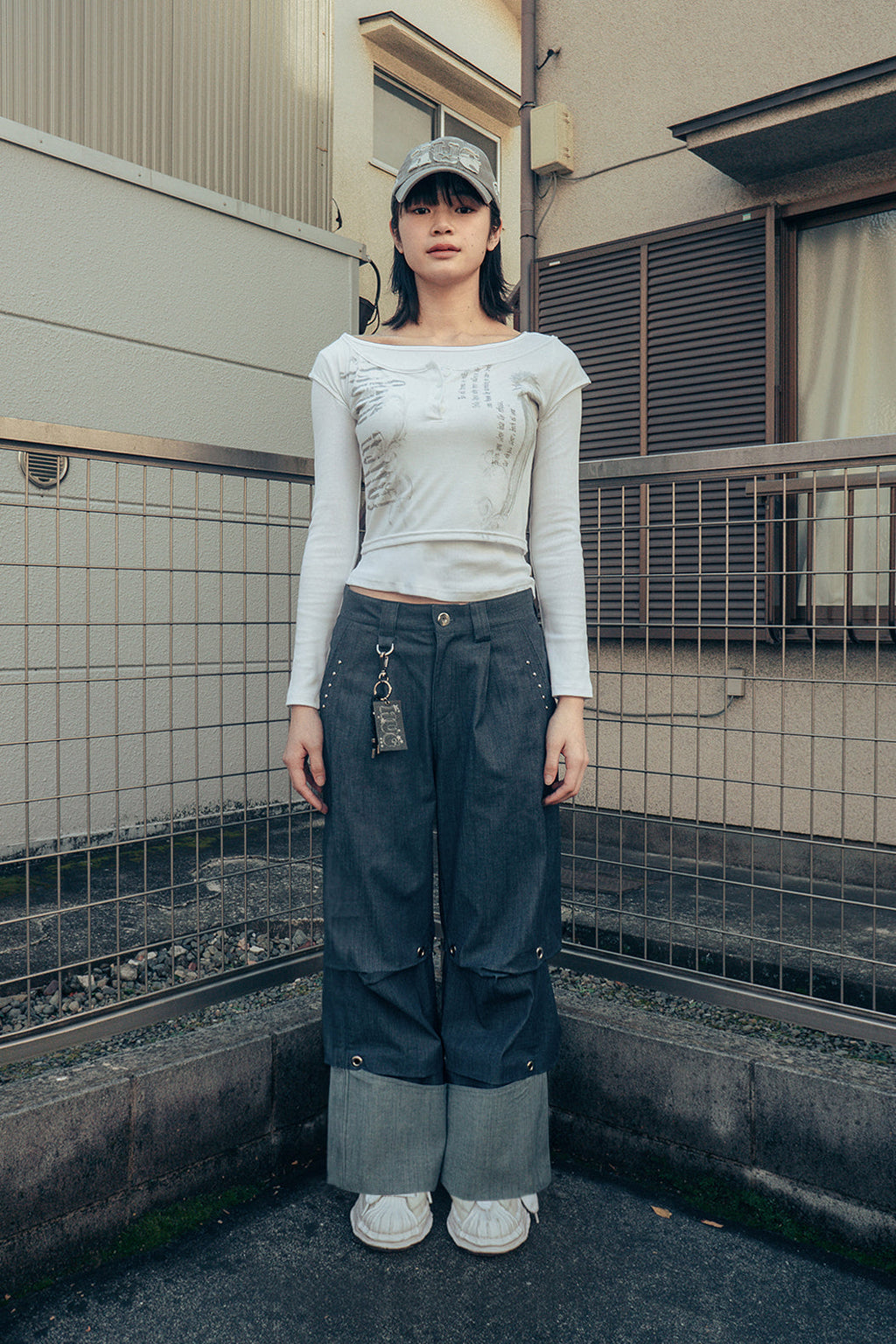 Fallen angel layered top (White)