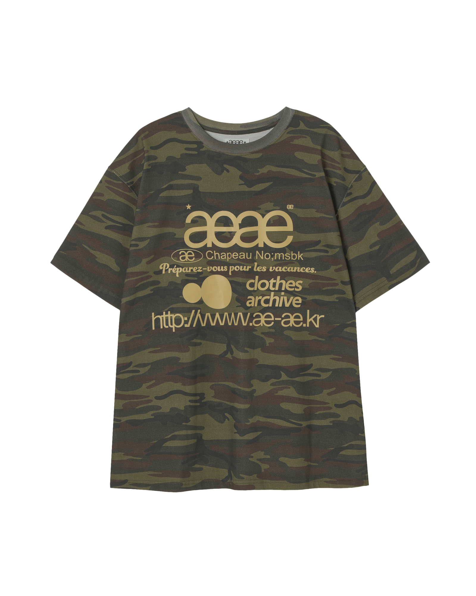 WEB LOGO T-SHIRTS CAMO
