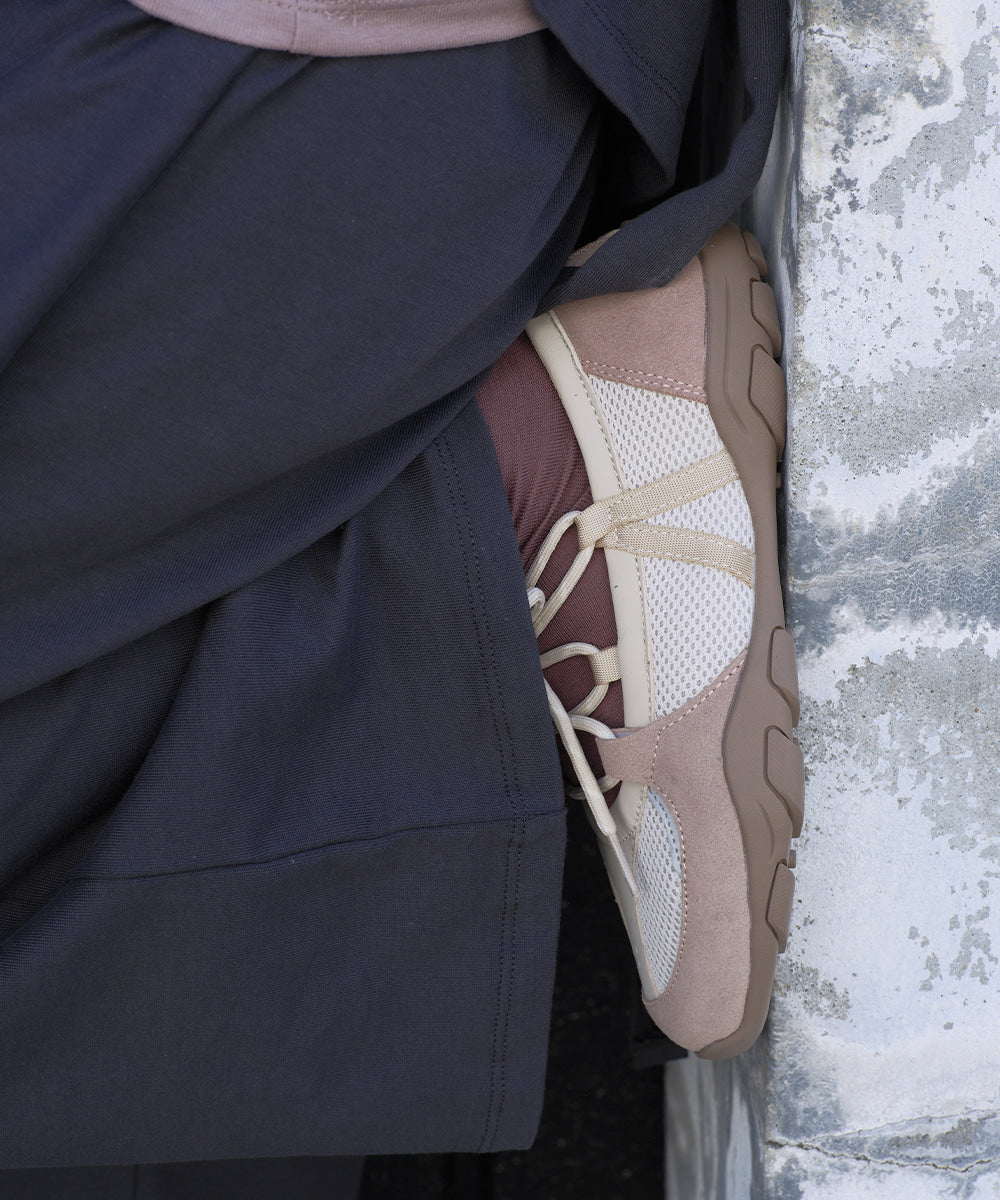 NICOLE WEAVING LACEUP SNEAKERS / 4 Color