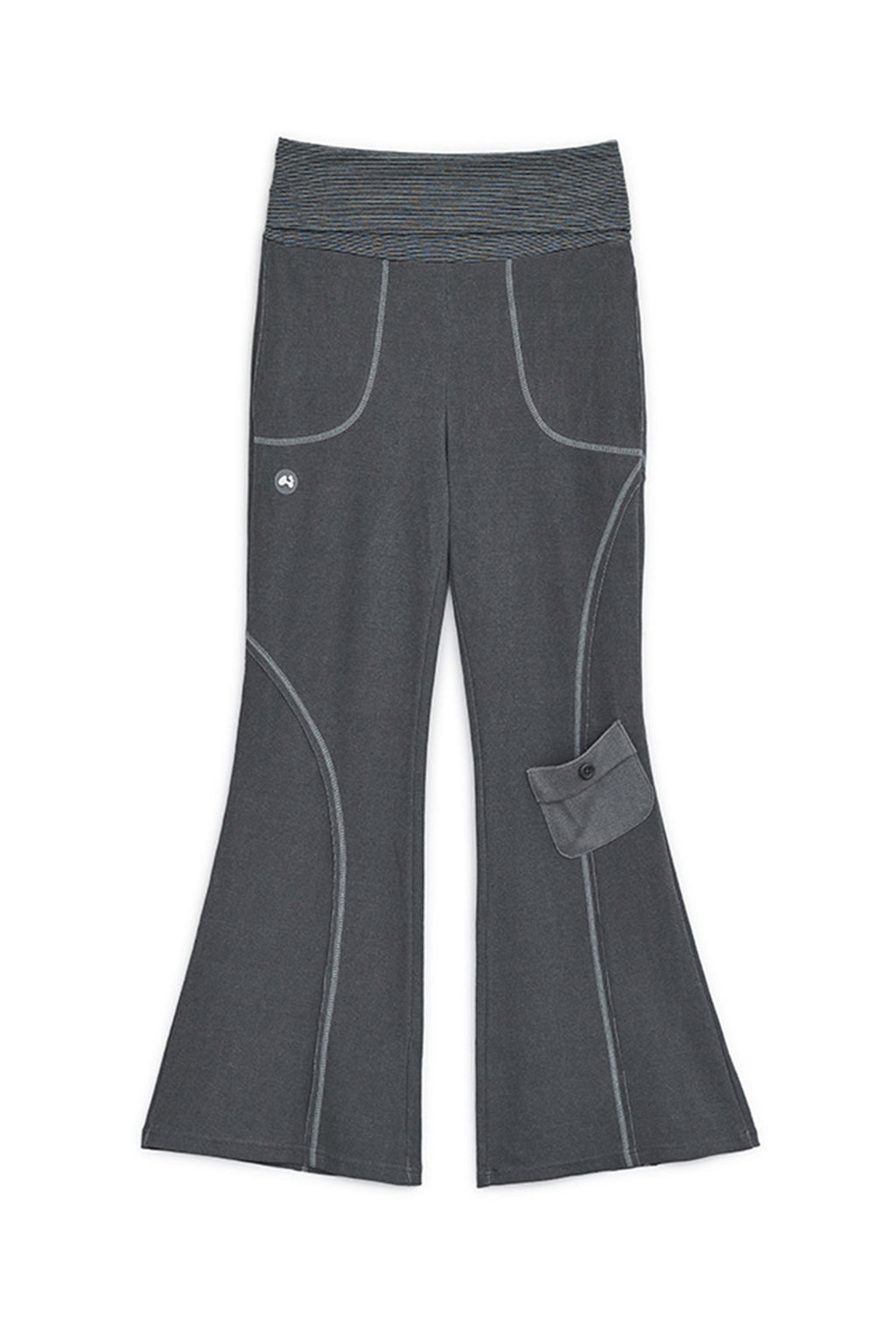 Pigment boots-cut pants (Charcoal)