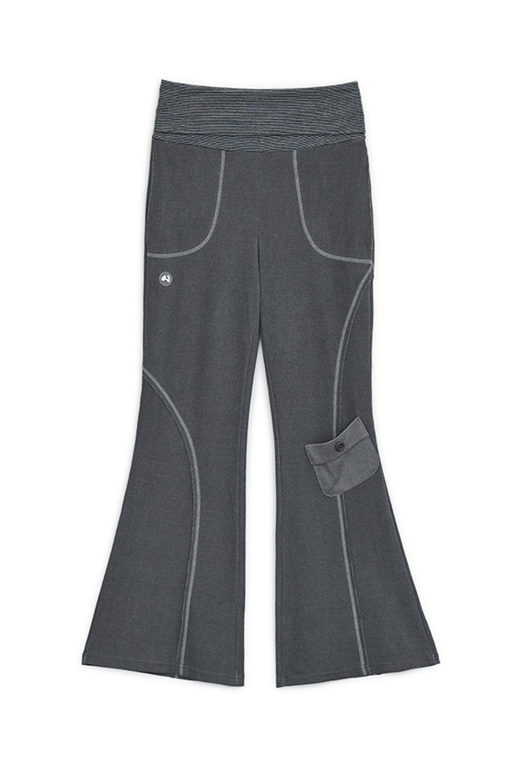 Pigment boots-cut pants (Charcoal)