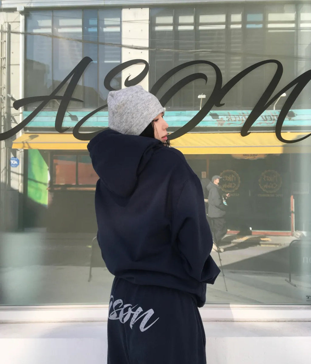 LOOSE TRAINING PANTS - NAVY