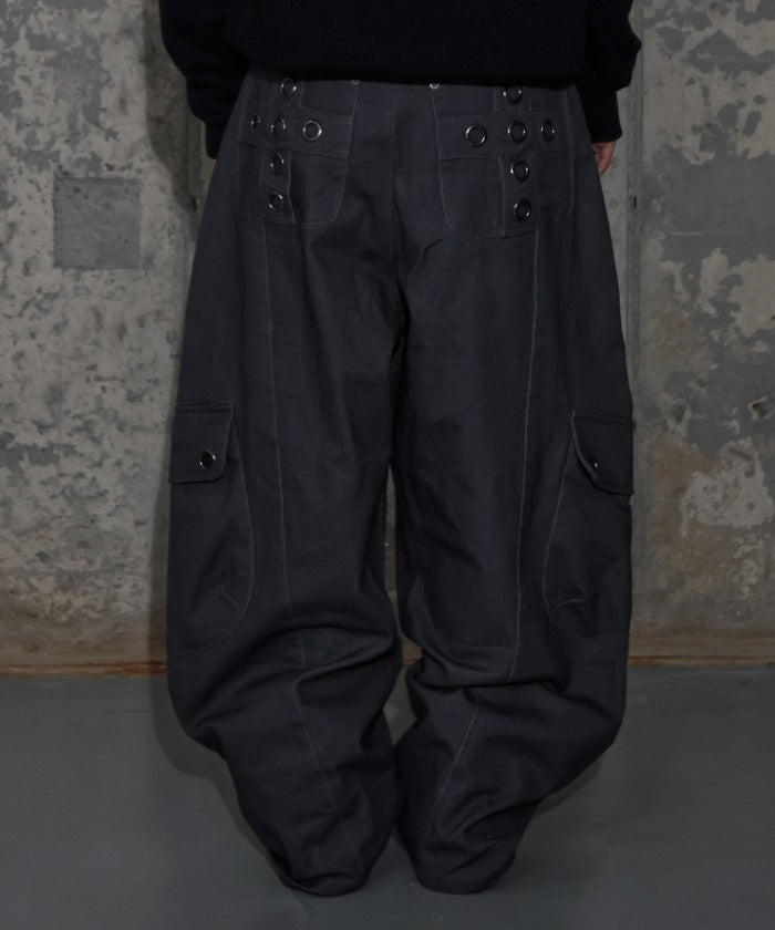 CROSS POCKET CARGO PANTS (CHARCOAL) F25ZD976