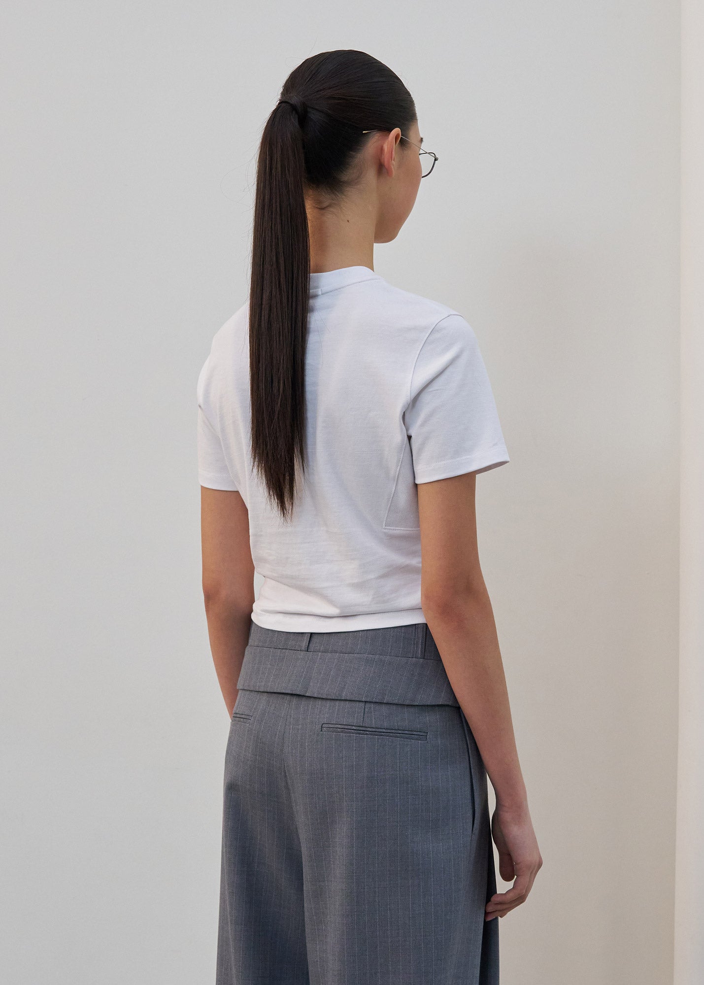 BUSTIER DETAIL T-SHIRTS / 2 Color