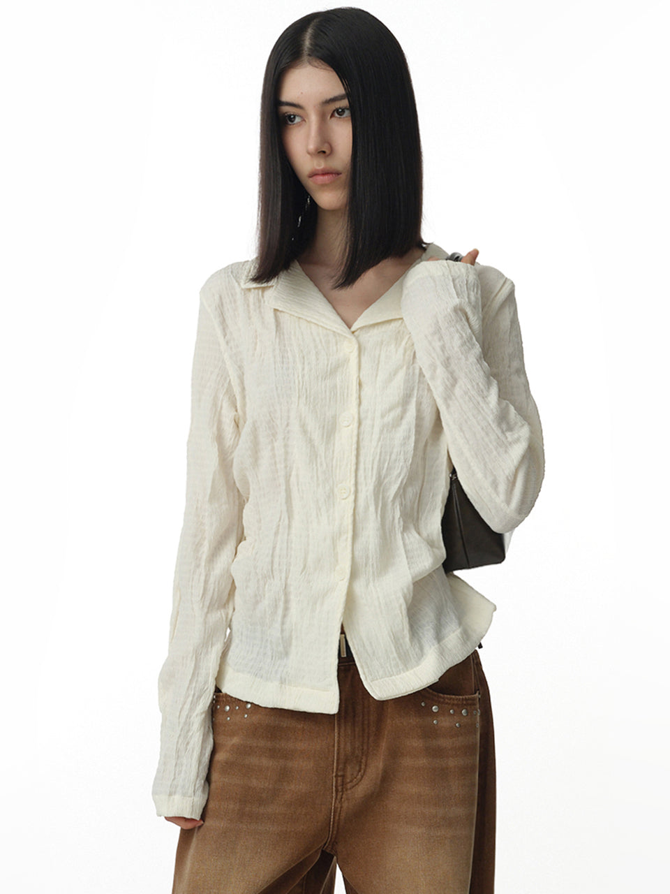 Linkle Jersey Shirts Ecru