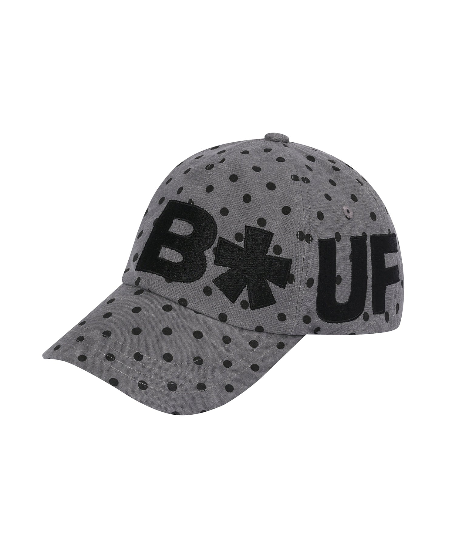 B Side Logo Ball Cap Dot Gray