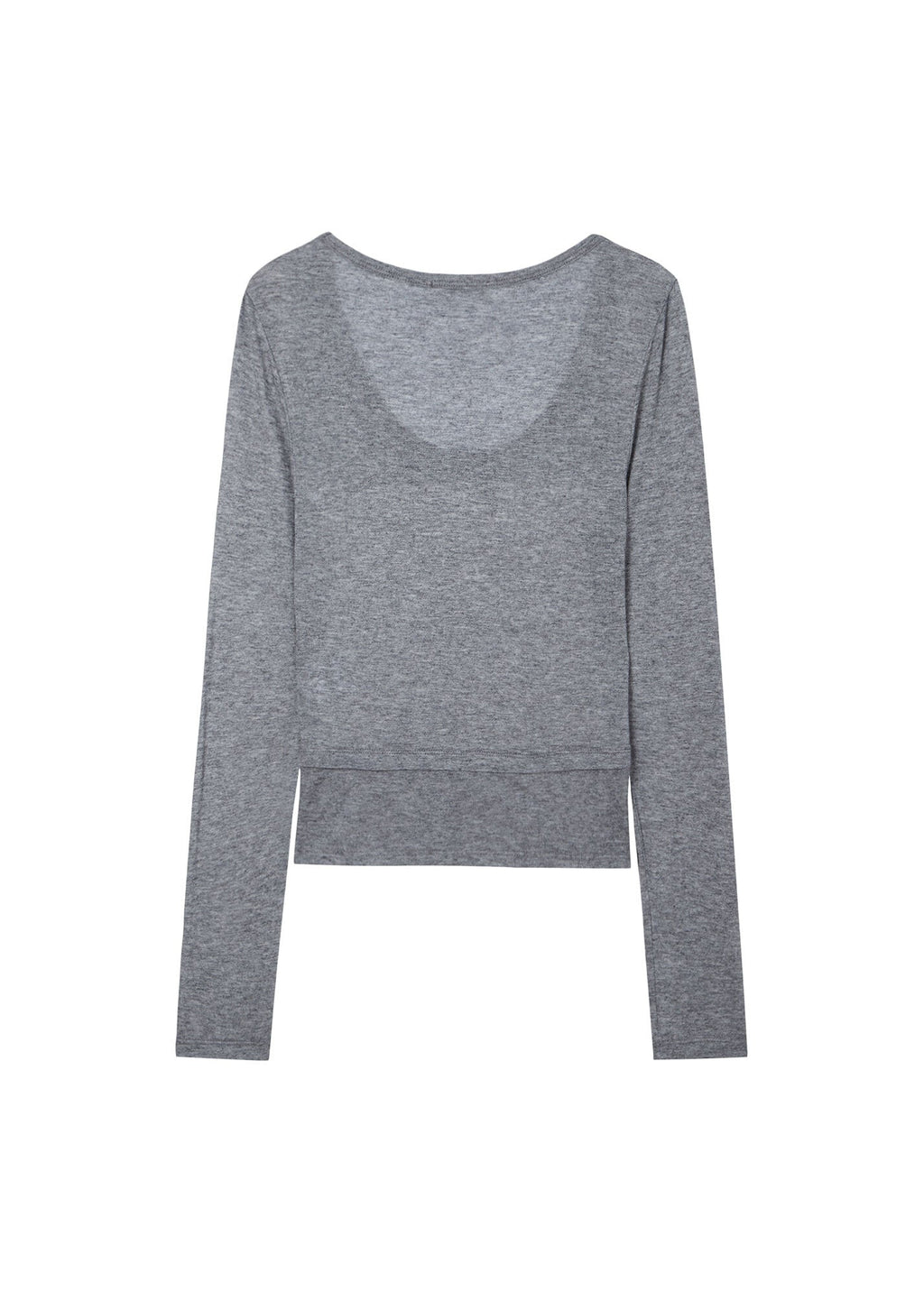 U-NECK JERSEY TOP / 2 Color