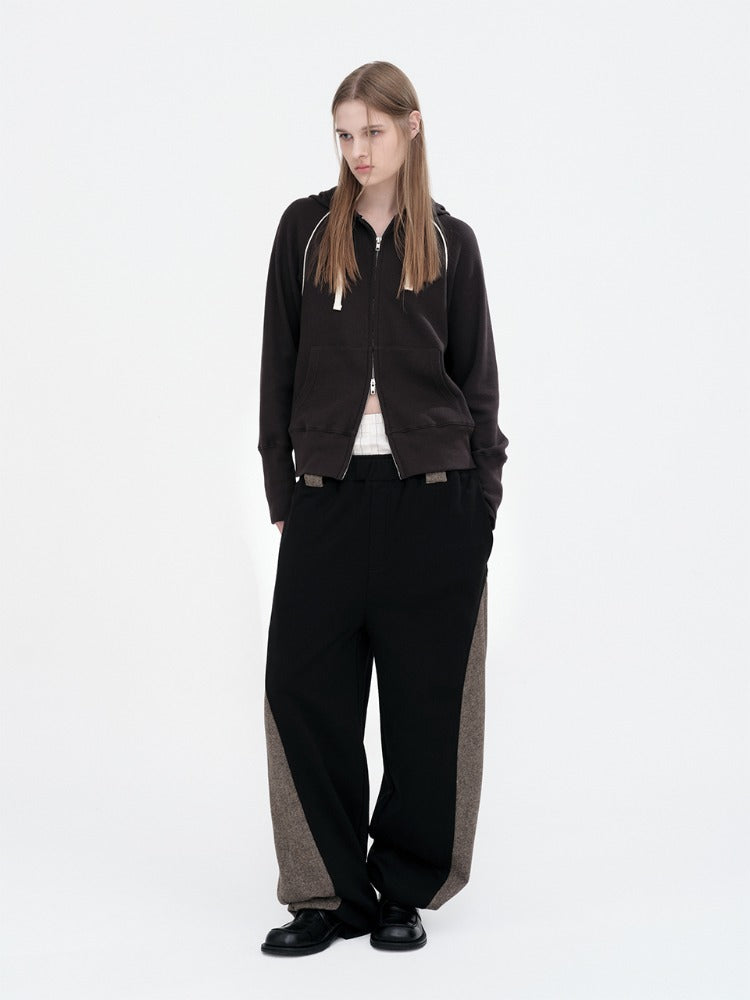 Color Side Sweatpants Black