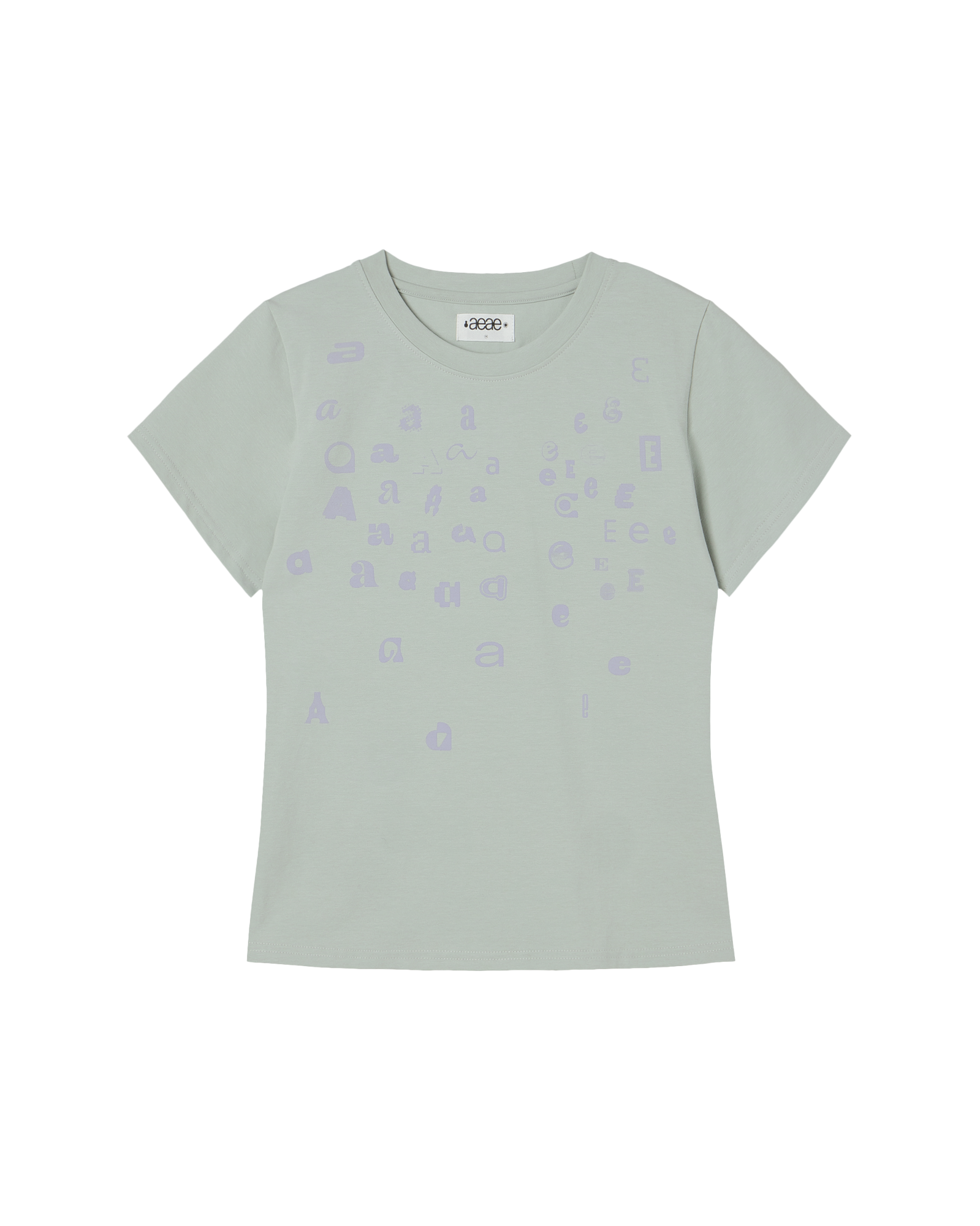 SCATTERED LETTER TEE MINT