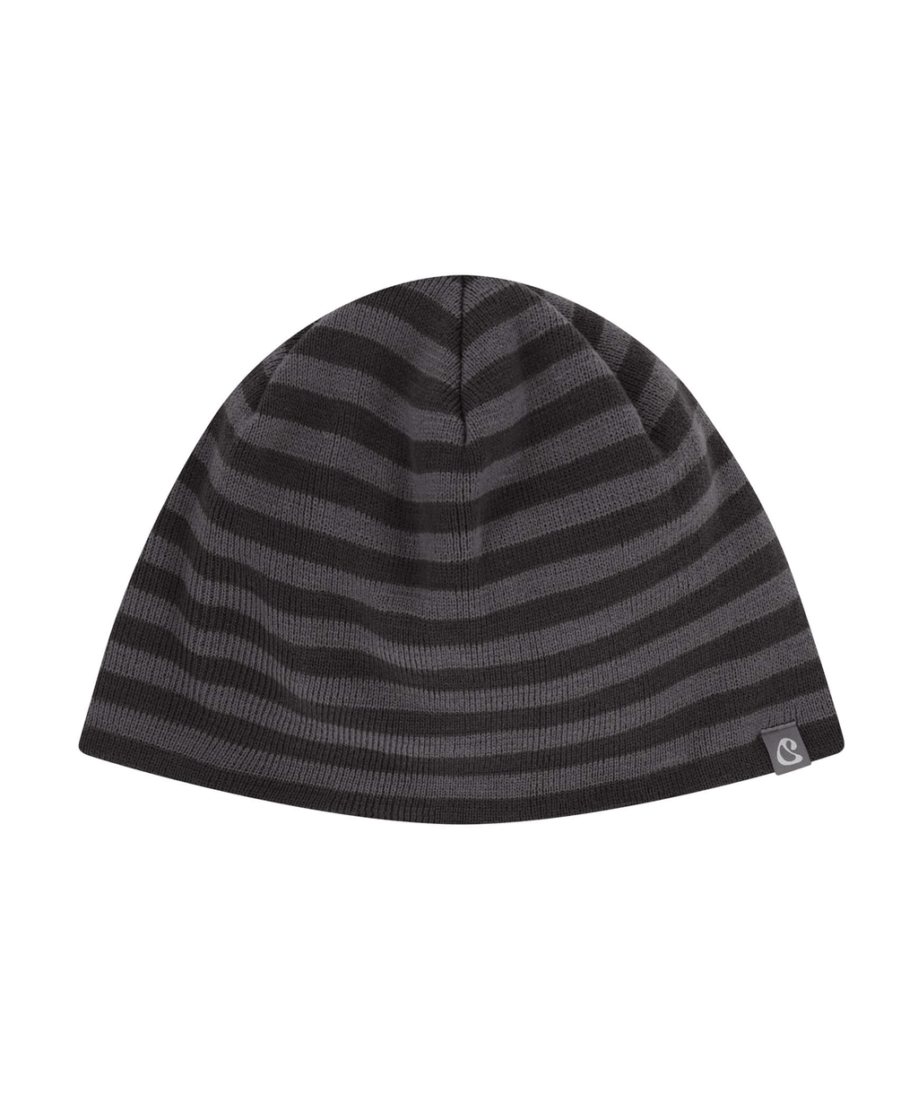DUAL STRIPE BEANIE PURPLE GREY