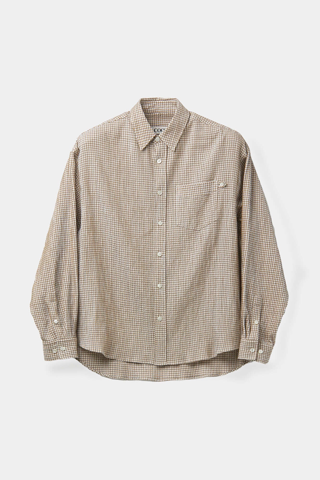 Dobby Windowpane Check Button-Down Shirt / 2 Color