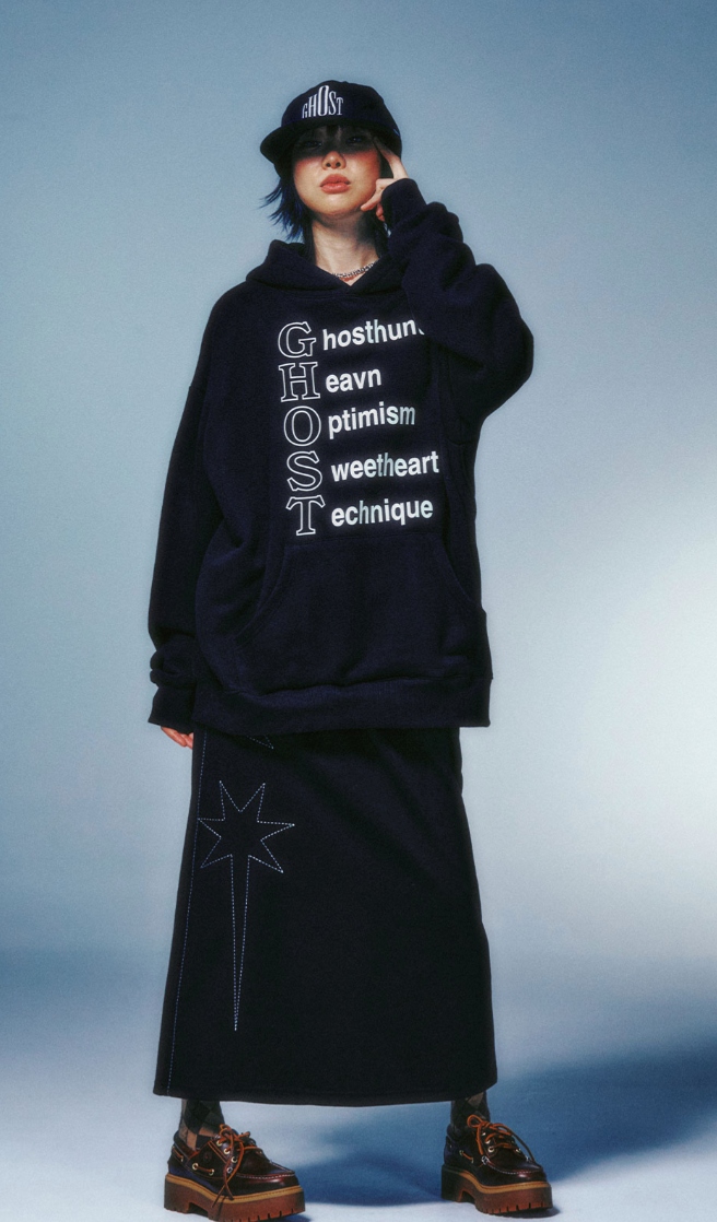 LINE POEM HOODIE / 2 Color