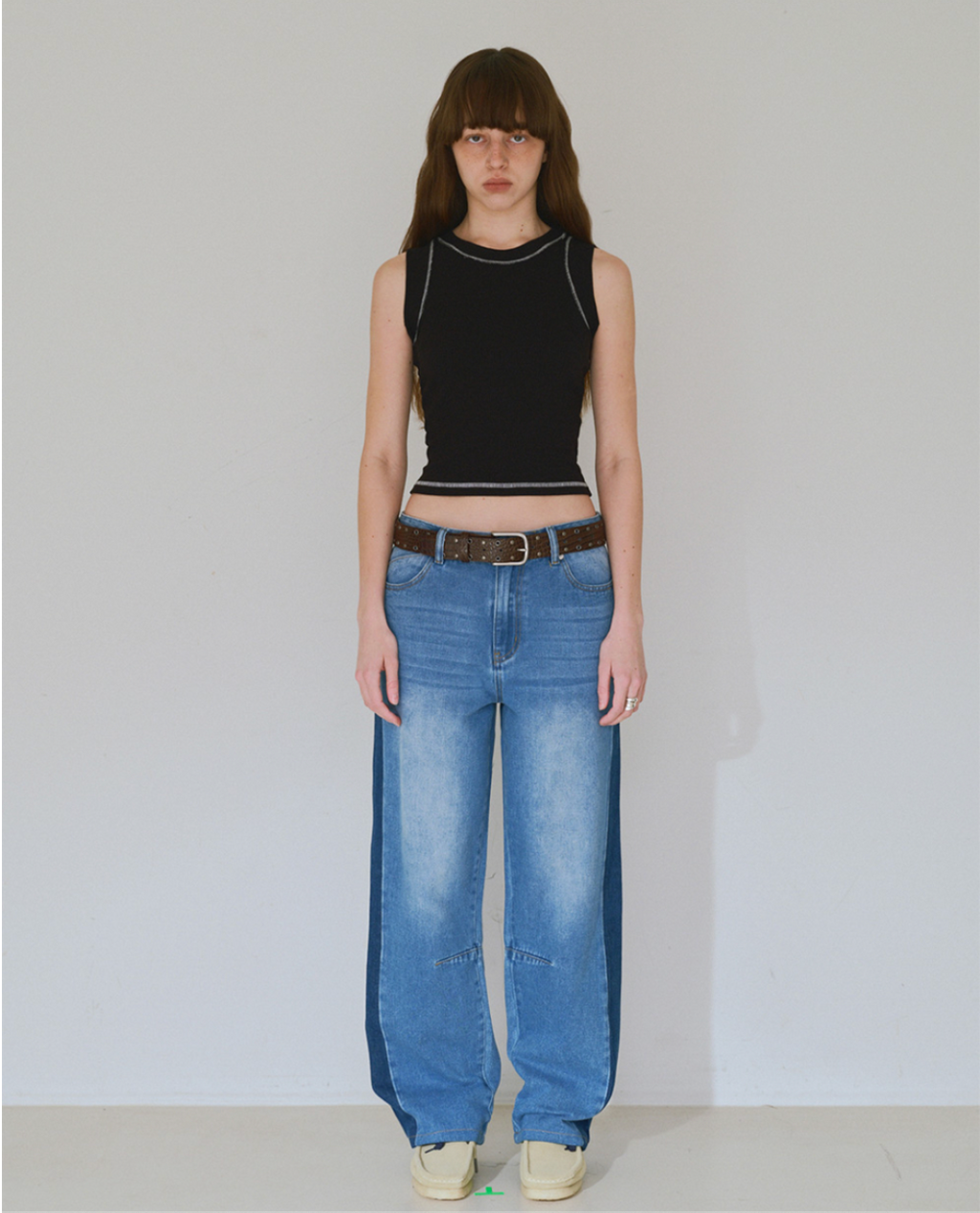 STITCH SLEEVELESS TOP / 3 COLOR