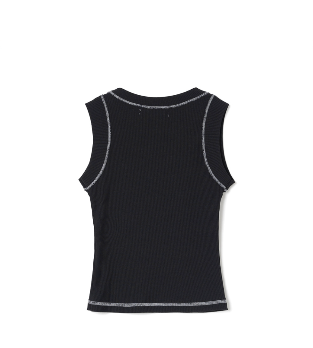 STITCH SLEEVELESS TOP / 3 COLOR