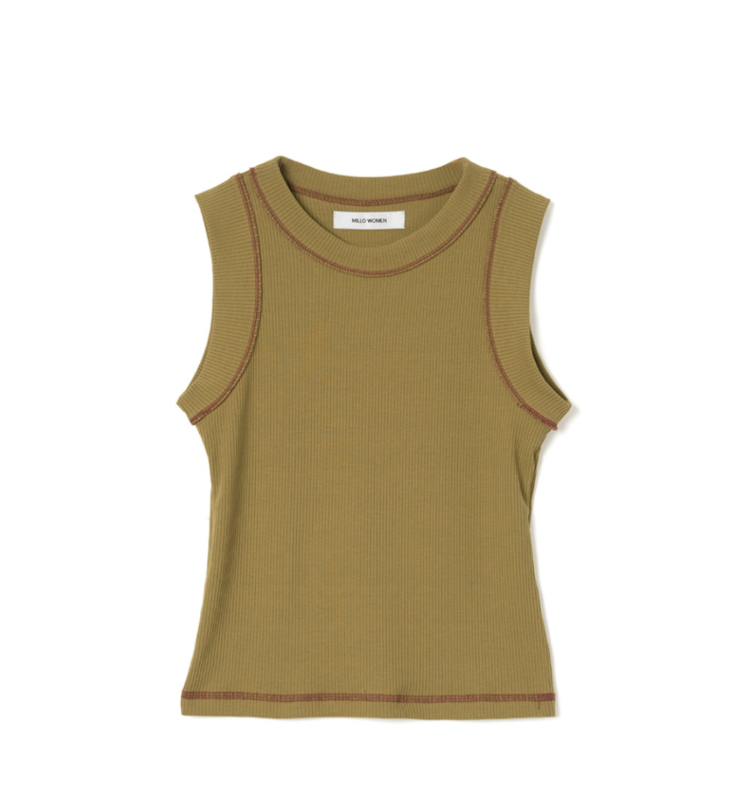 STITCH SLEEVELESS TOP / 3 COLOR
