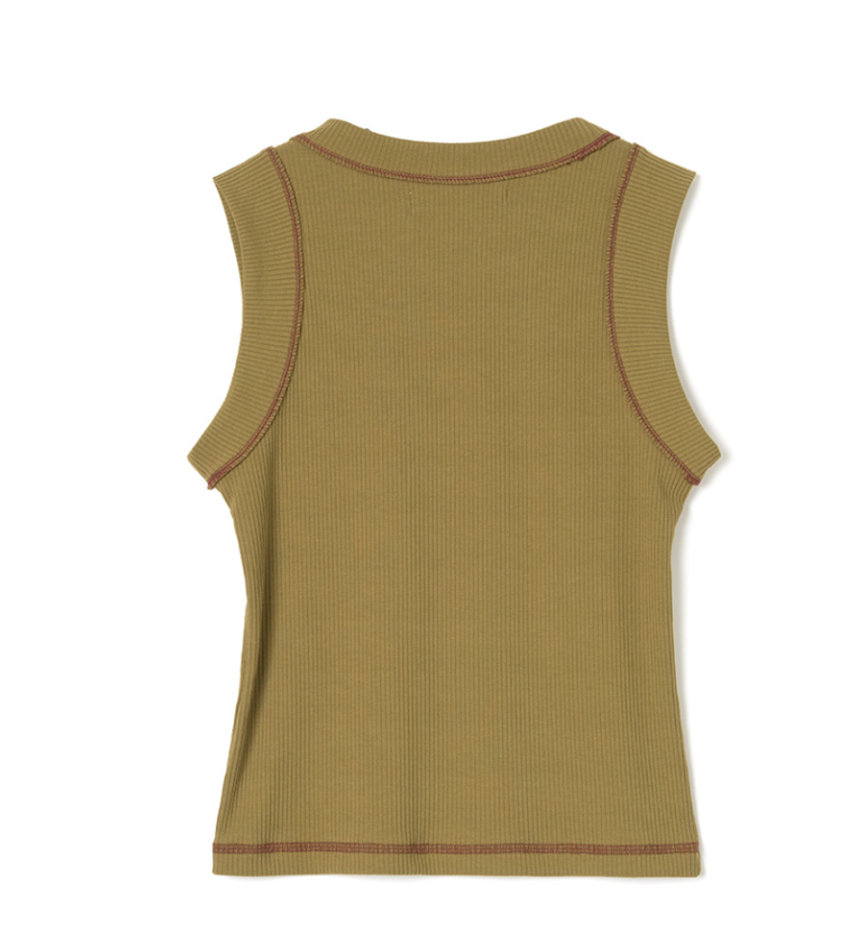 STITCH SLEEVELESS TOP / 3 COLOR