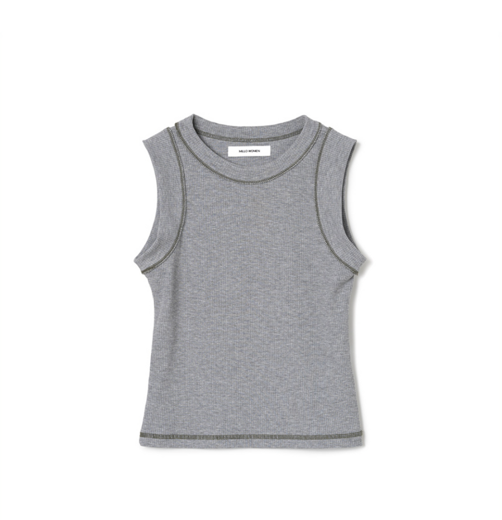 STITCH SLEEVELESS TOP / 3 COLOR