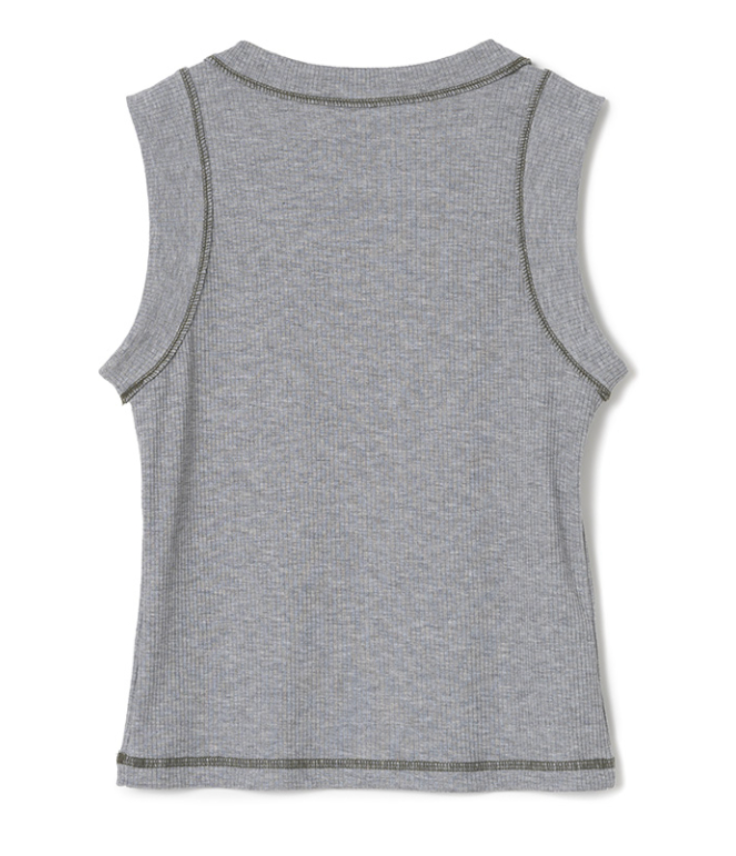 STITCH SLEEVELESS TOP / 3 COLOR