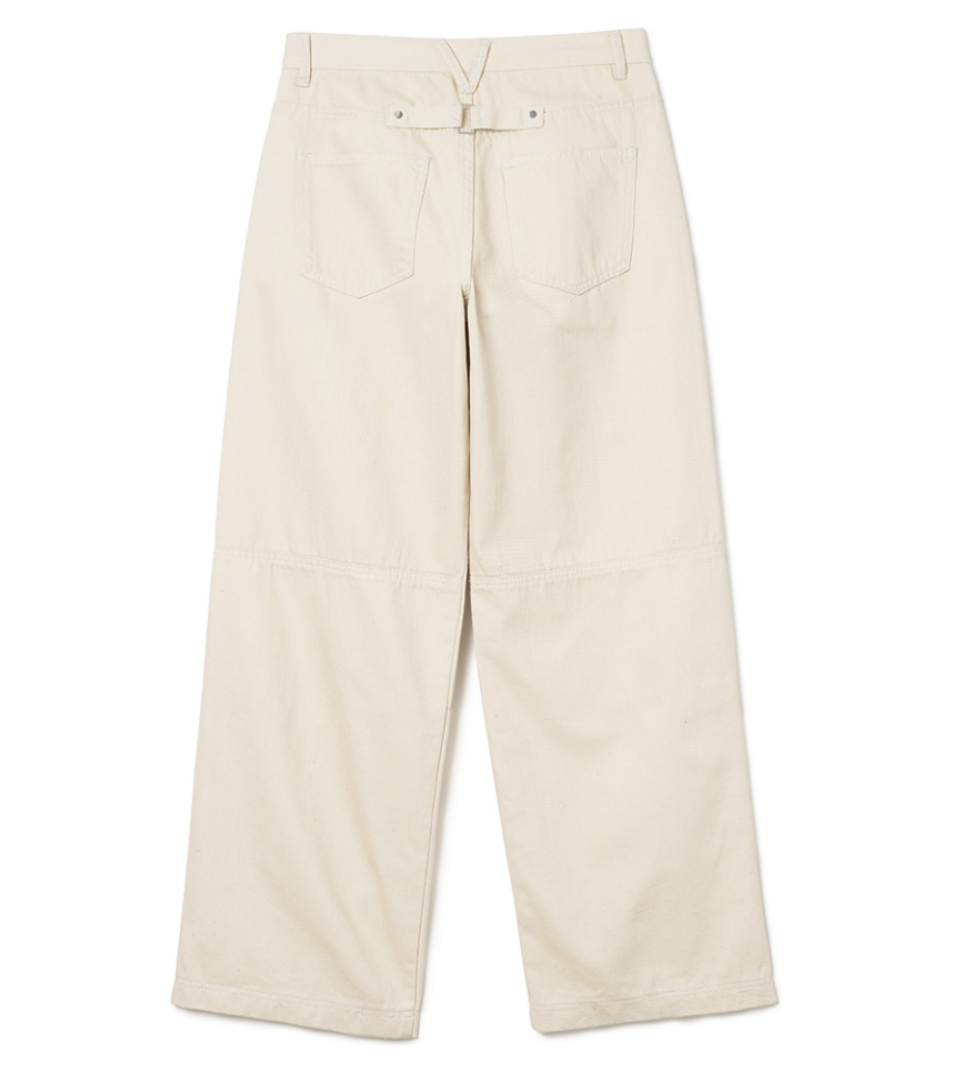 Double Knee Cotton Loose Pants / 3 COLOUR