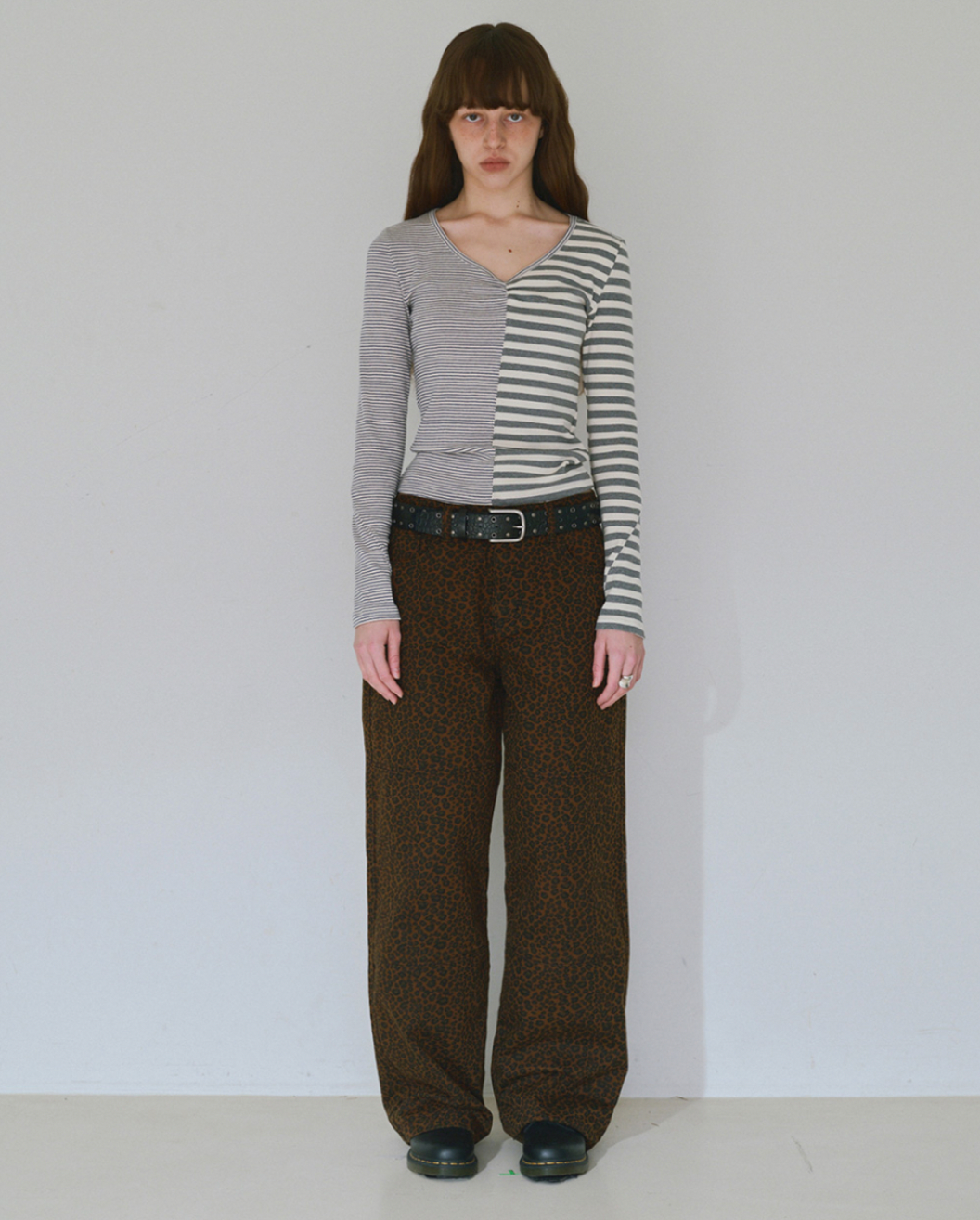 Double Knee Cotton Loose Pants / 3 COLOUR