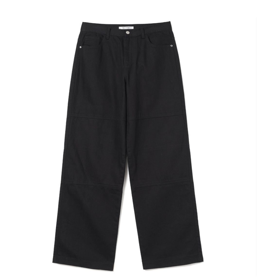 Double Knee Cotton Loose Pants / 3 COLOUR