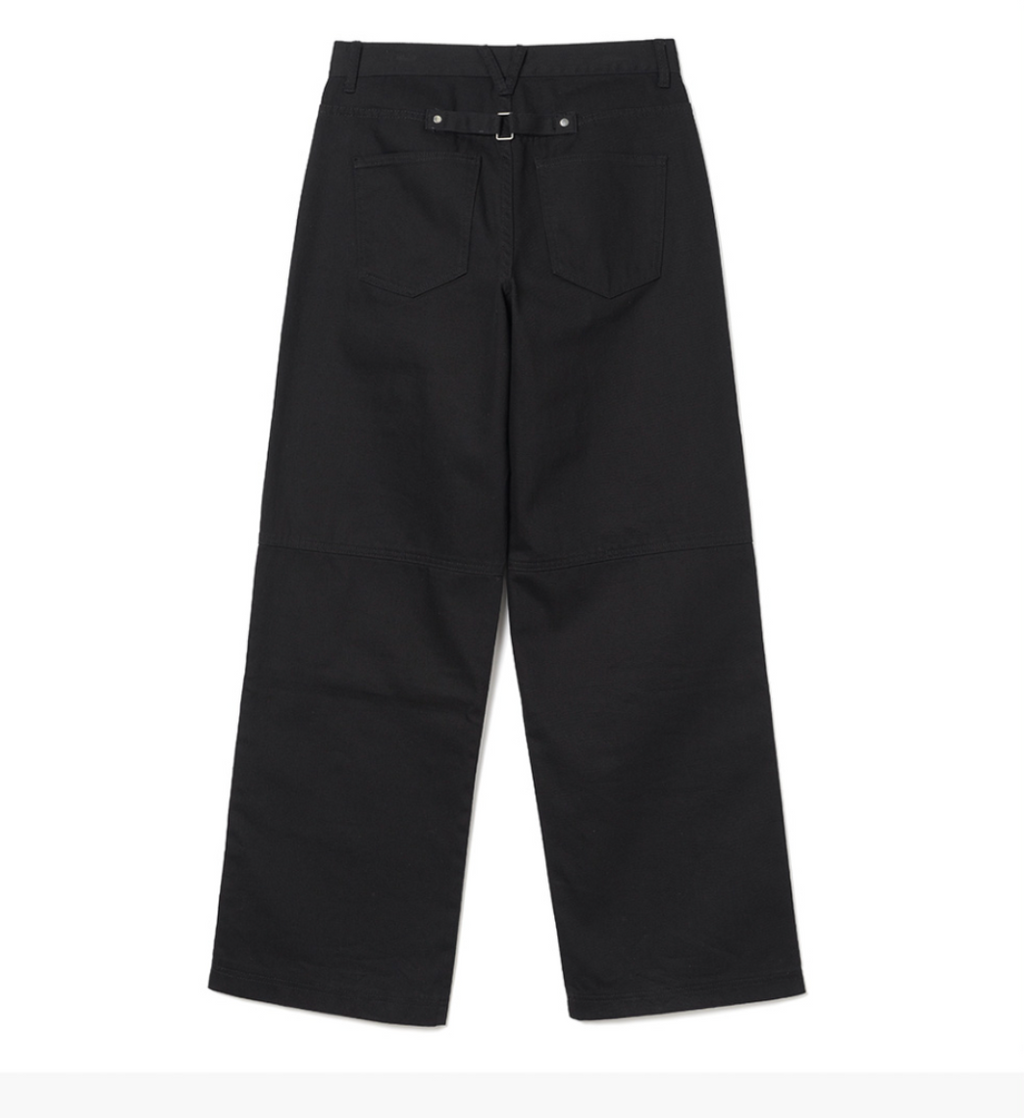 Double Knee Cotton Loose Pants / 3 COLOUR