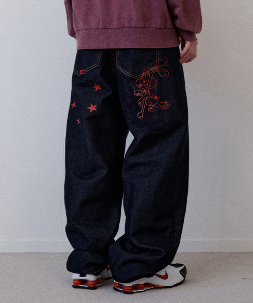 LIL RABBIT DENIM RAW INDIGO