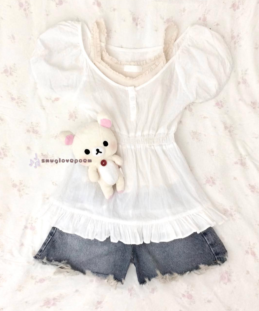 Butter cup sleeve / Cream