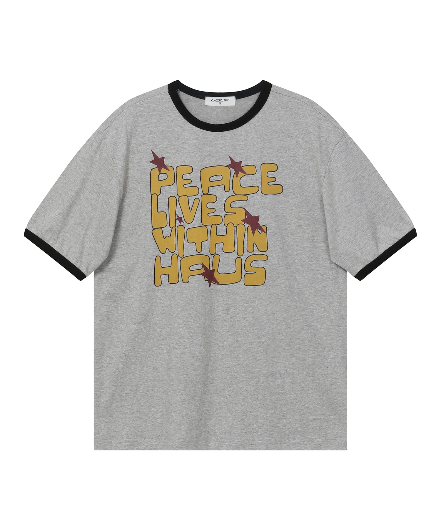 Piece Ringer T-shirt Gray