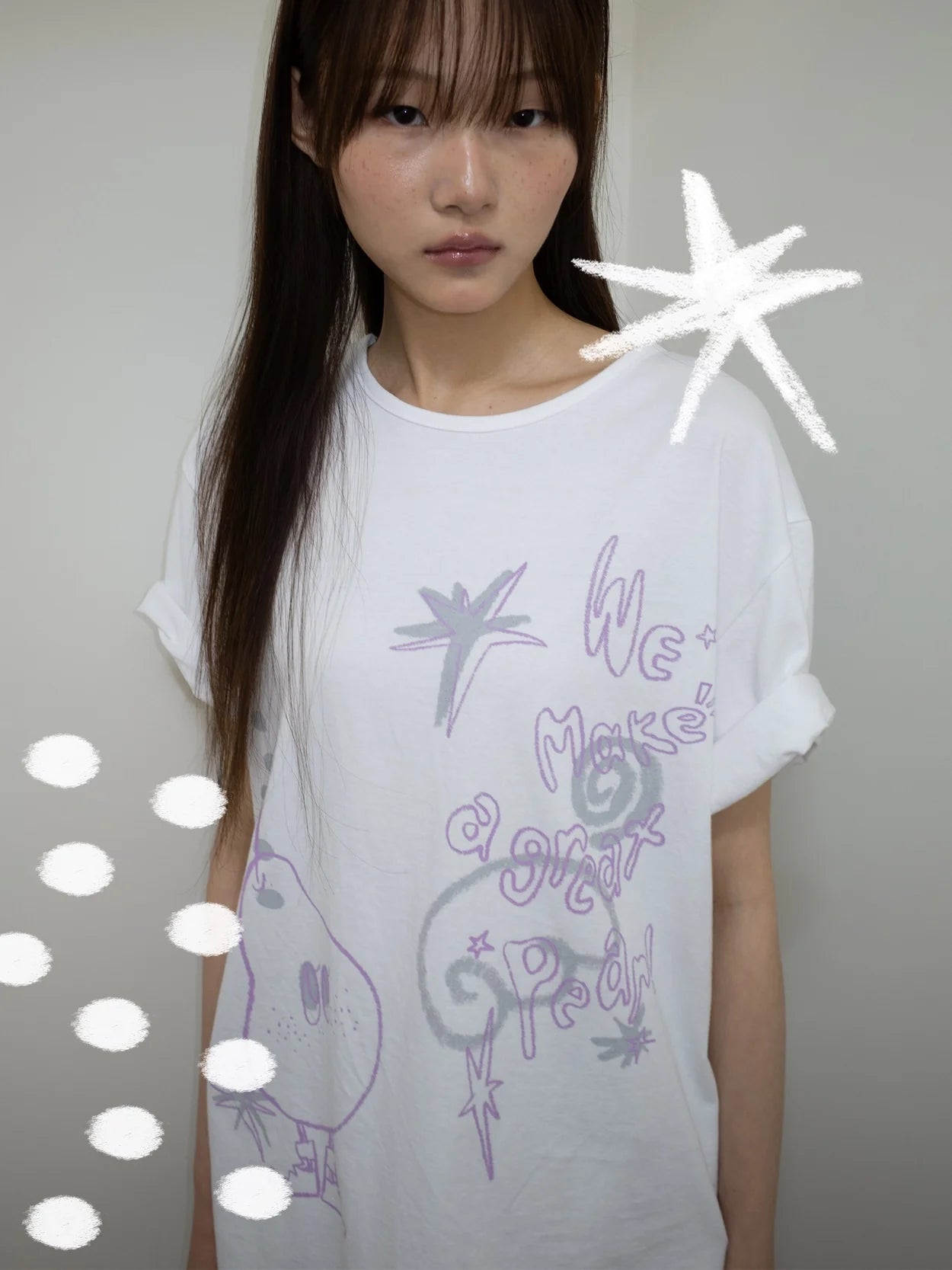 CRAYON FRUIT T-SHIRT (PEAR WHITE)