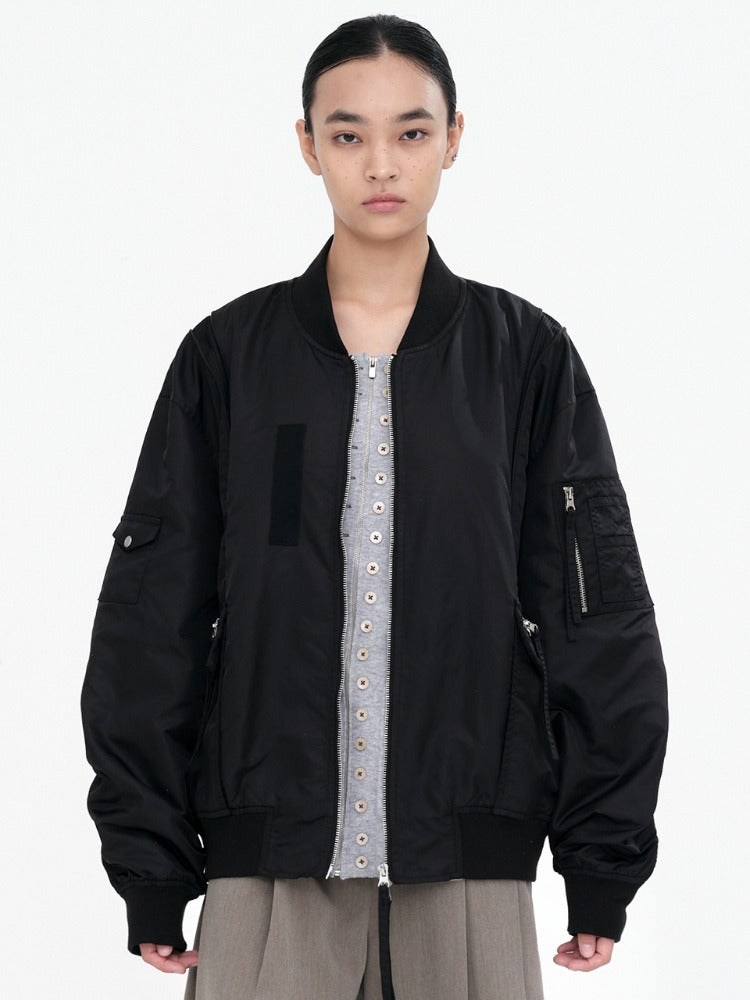 Blended Flight Jacket Black