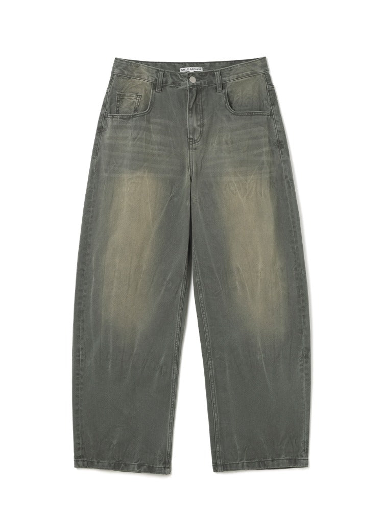 Reflect Curved Pants Washed Khaki