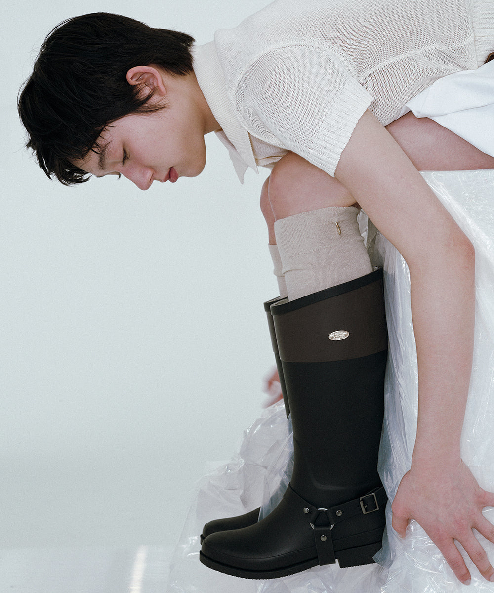 HARNESS WELLINGTON BOOTS LONG / 2 Color