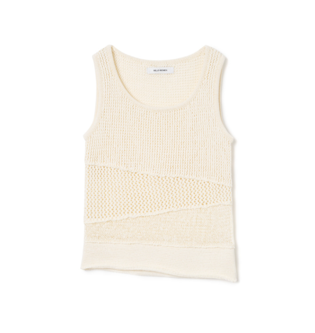 MIXED KNIT SLEEVES / 2 COLOR