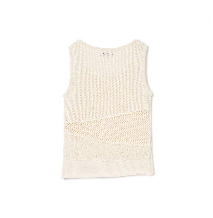 MIXED KNIT SLEEVES / 2 COLOR